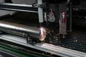 cnc plasma pipe cutter in use