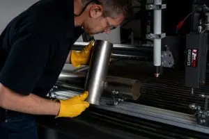 cnc plasma pipe cutter in use