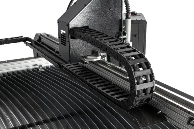 Arc Pro 6000X 5x5 CNC Router Table 6 industrial cable chain on cnc plasma table