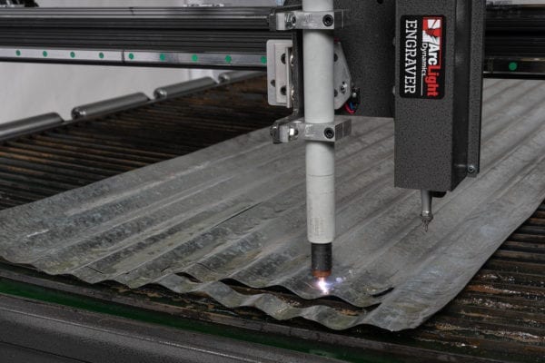 cnc plasma cutting corrugated metal