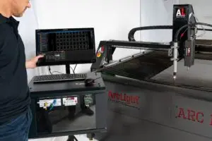 cnc plasma table touchscreen monitor
