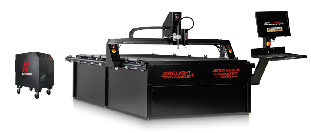 CNC Plasma Tables 12 Arc Max Unlimited 5x10 CNC Plasma Table New Pedistal